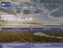 Tablet Screenshot of metro-village.com